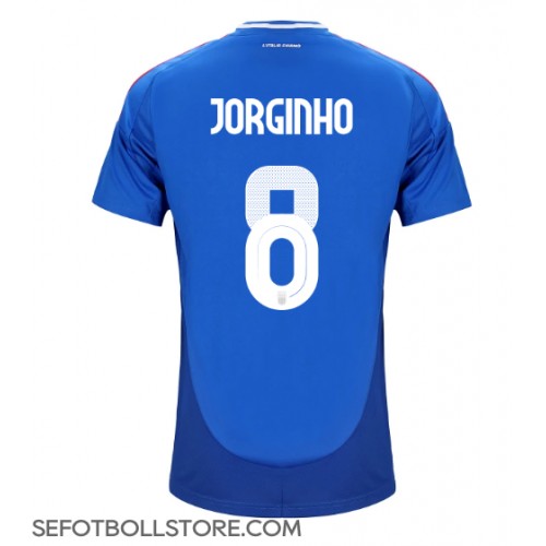 Italien Jorginho Frello #8 Replika Hemmatröja EM 2024 Kortärmad